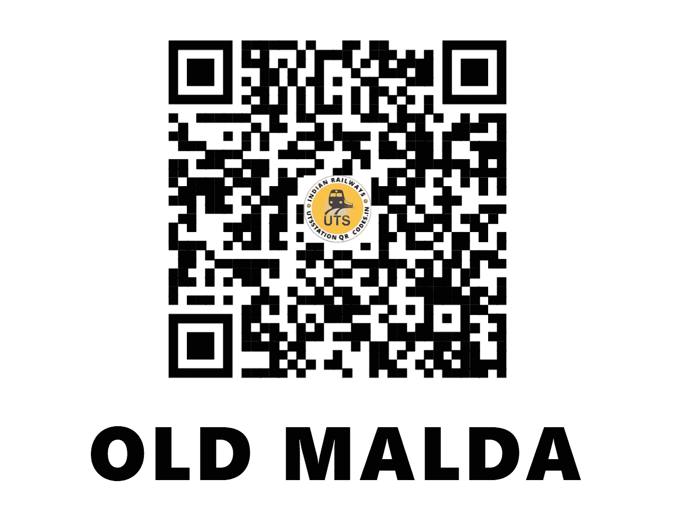 UTS QR Code for OLD MALDA - OMLF (NF - WEST BENGAL)